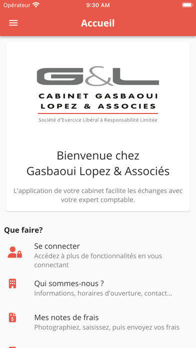 Emulate iPhone app Cabinet gasboui Lopez et assoc using MyAndroid Emulate iPhone app Cabinet gasboui Lopez et assoc using MyAndroid