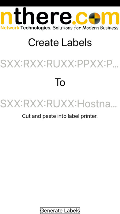 Emulate iPhone app Cable Label Text Generator using MyAndroid Emulate iPhone app Cable Label Text Generator using MyAndroid