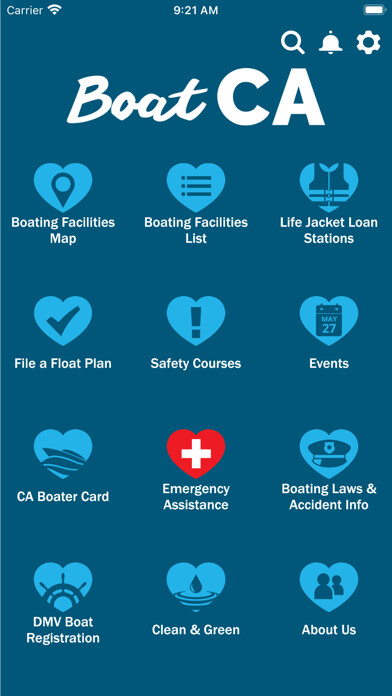 Emulate iPhone app CA Boating Facility Locator using MyAndroid Emulate iPhone app CA Boating Facility Locator using MyAndroid