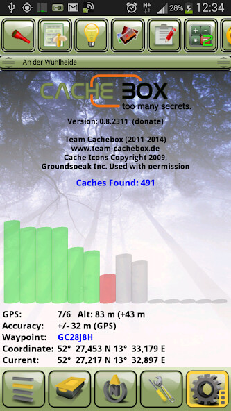 Run android online APK Cachebox - with Geocaching API from MyAndroid or emulate Cachebox - with Geocaching API using MyAndroid