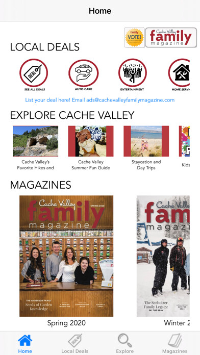 Emulate iPhone app Cache Valley Family Magazine using MyAndroid Emulate iPhone app Cache Valley Family Magazine using MyAndroid
