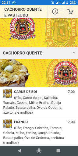 Run android online APK Cachorro Quente do Romero from MyAndroid or emulate Cachorro Quente do Romero using MyAndroid