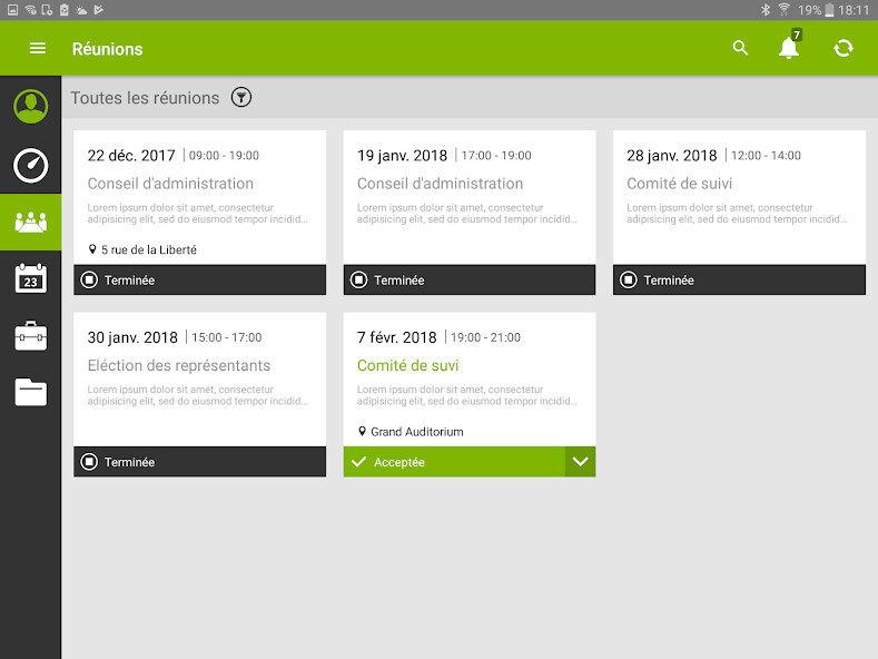 Emulate iPhone app CA Conseils using MyAndroid
