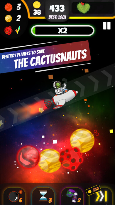 Emulate iPhone app Cactus in Space using MyAndroid
