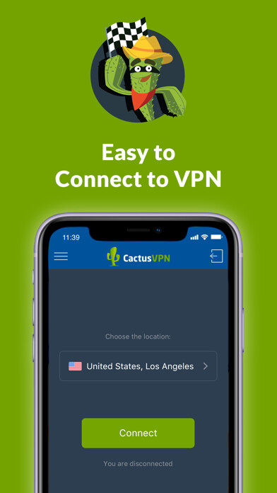 Emulate iPhone app CactusVPN - VPN & Smart DNS using MyAndroid
