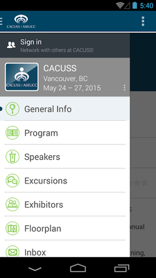 Emulate Android APK CACUSS Conference