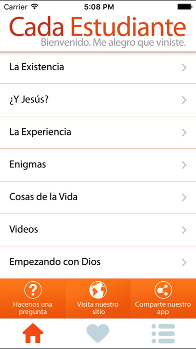 Emulate iPhone app CadaEstudiante using MyAndroid Emulate iPhone app CadaEstudiante using MyAndroid