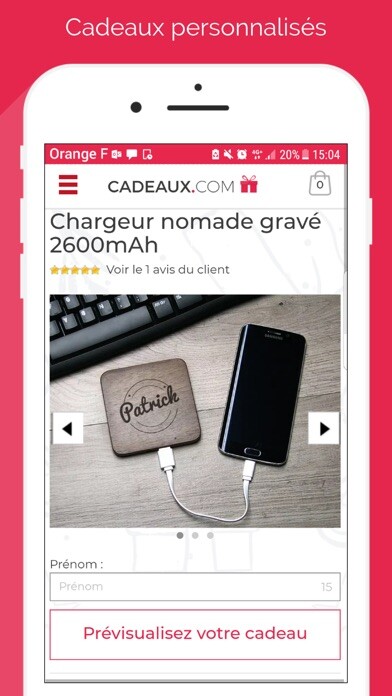 Emulate iPhone app Cadeaux.com des idées cadeaux using MyAndroid Emulate iPhone app Cadeaux.com des idées cadeaux using MyAndroid