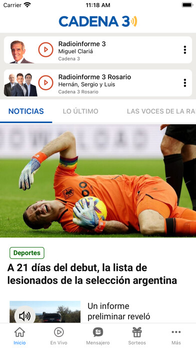 Emulate iPhone app Cadena 3 using MyAndroid