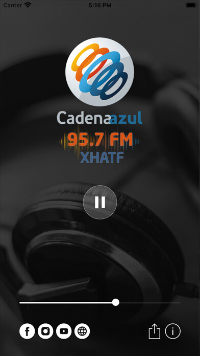 Emulate iPhone app Cadena Azul Radio using MyAndroid Emulate iPhone app Cadena Azul Radio using MyAndroid