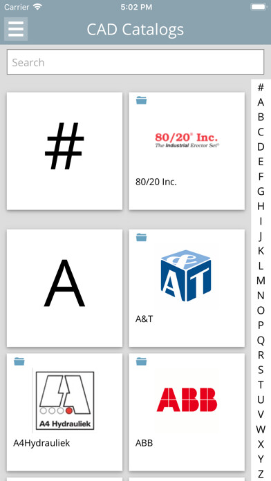 Emulate iPhone app CADENAS Parts for Solid Edge using MyAndroid