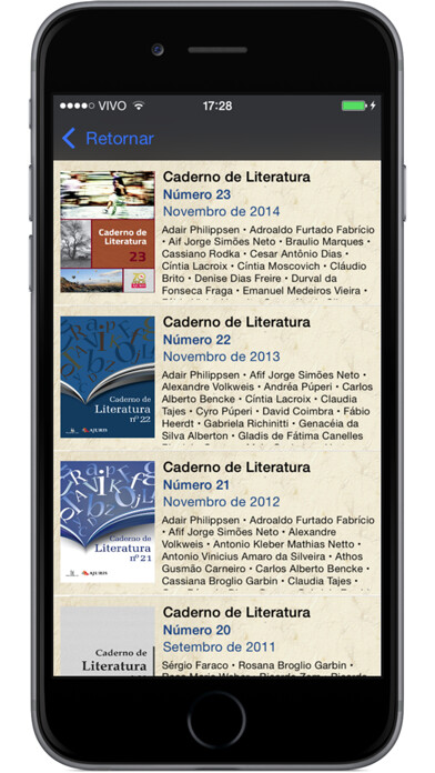 Emulate iPhone app Caderno de Literatura da AJURIS using MyAndroid Emulate iPhone app Caderno de Literatura da AJURIS using MyAndroid