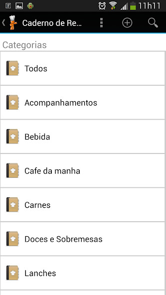 Run android online APK Caderno de Receitas from MyAndroid or emulate Caderno de Receitas using MyAndroid