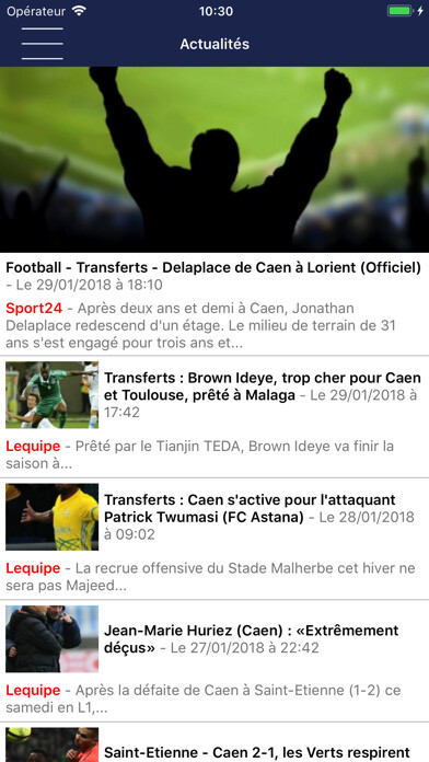 Emulate iPhone app Caen actu en direct using MyAndroid Emulate iPhone app Caen actu en direct using MyAndroid