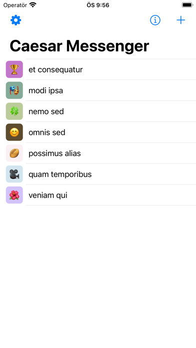 Emulate iPhone app Caesar Messenger using MyAndroid Emulate iPhone app Caesar Messenger using MyAndroid