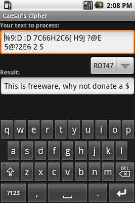 Emulate Android APK Caesars Cipher Emulate Android APK Caesars Cipher