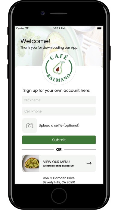 Emulate iPhone app Cafe Balmano using MyAndroid Emulate iPhone app Cafe Balmano using MyAndroid