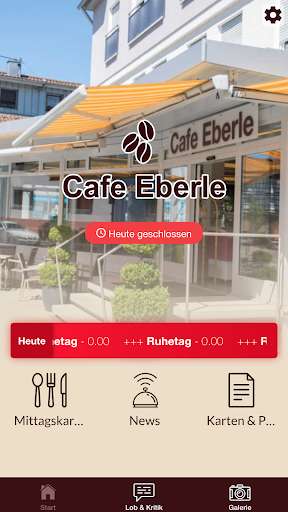 Run android online APK Cafe Eberle from MyAndroid or emulate Cafe Eberle using MyAndroid
