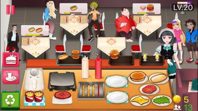 Emulate iPhone app Cafe Fever - My Burger House using MyAndroid