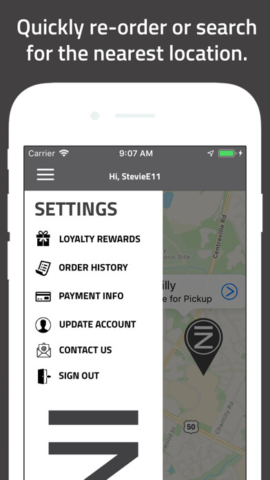 Emulate iPhone app CAFEIN - Mobile Ordering using MyAndroid Emulate iPhone app CAFEIN - Mobile Ordering using MyAndroid