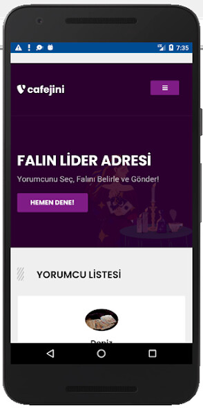 Run android online APK Cafejini Fal from MyAndroid or emulate Cafejini Fal using MyAndroid Run android online APK Cafejini Fal from MyAndroid or emulate Cafejini Fal using MyAndroid