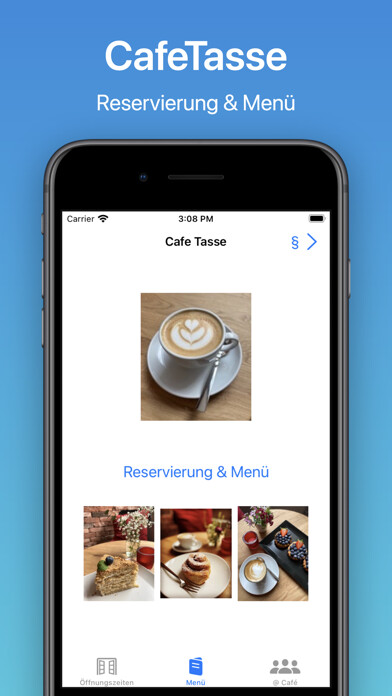 Emulate iPhone app CafeTasse using MyAndroid