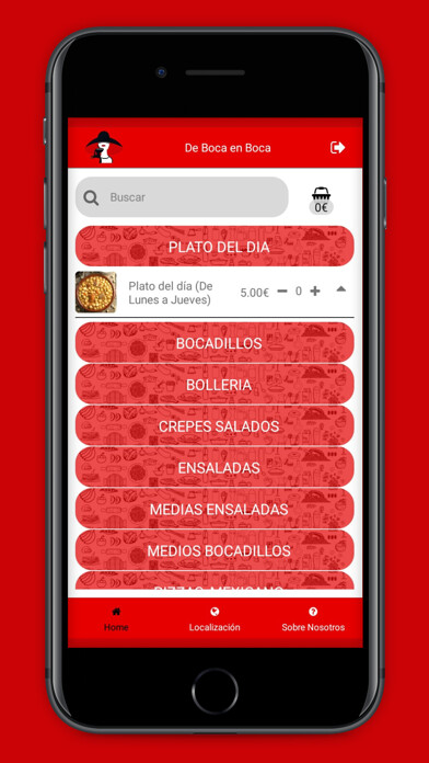 Emulate iPhone app Cafetería de boca en boca using MyAndroid Emulate iPhone app Cafetería de boca en boca using MyAndroid
