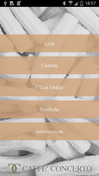 Emulate iPhone app Caffè Concerto using MyAndroid Emulate iPhone app Caffè Concerto using MyAndroid