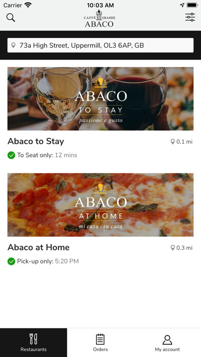 Emulate iPhone app Caffe Grande Abaco using MyAndroid Emulate iPhone app Caffe Grande Abaco using MyAndroid