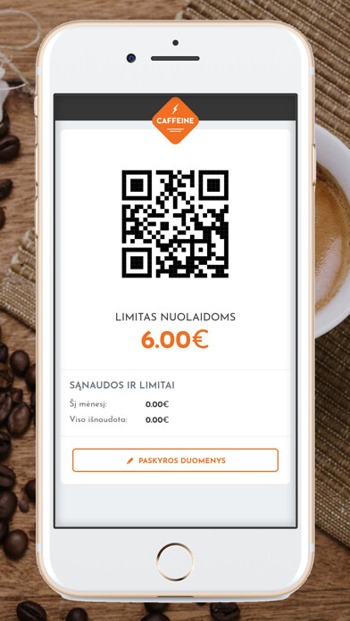 Emulate iPhone app Caffeine verslui using MyAndroid