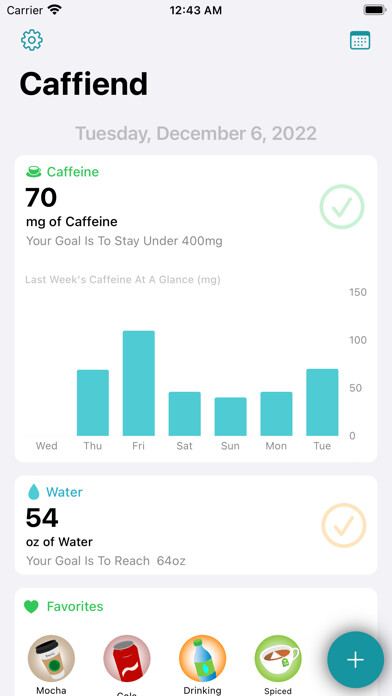 Emulate iPhone app Caffiend - Caffeine Tracker using MyAndroid Emulate iPhone app Caffiend - Caffeine Tracker using MyAndroid