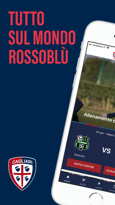 Emulate iPhone app Cagliari Calcio using MyAndroid Emulate iPhone app Cagliari Calcio using MyAndroid