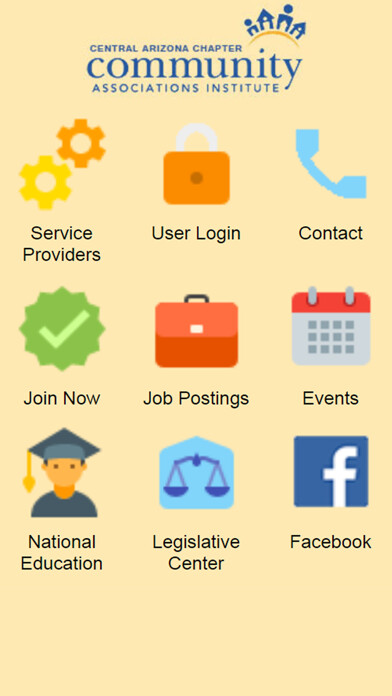 Emulate iPhone app CAI Central Arizona Chapter.. using MyAndroid