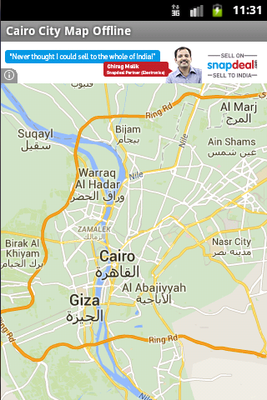 Emulate Android APK Cairo City Maps Offline