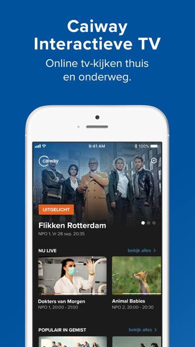 Emulate iPhone app Caiway Interactieve TV using MyAndroid