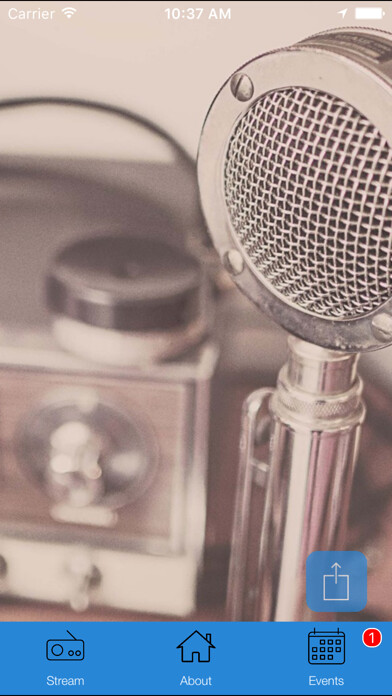 Emulate iPhone app CAJUN Music Radio using MyAndroid