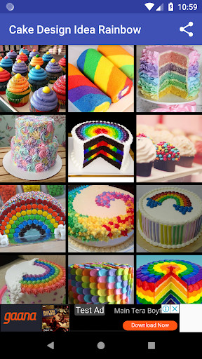 Run android online APK Cake Designs Idea Rainbow from MyAndroid or emulate Cake Designs Idea Rainbow using MyAndroid