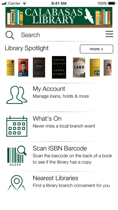 Emulate iPhone app Calabasas Library using MyAndroid Emulate iPhone app Calabasas Library using MyAndroid