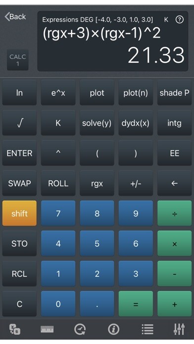 Emulate iPhone app CALC 1 Programmable Calculator using MyAndroid Emulate iPhone app CALC 1 Programmable Calculator using MyAndroid