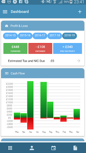 Run android online APK CalCal - Accounting, Tax, VAT for Small Businesses from MyAndroid or emulate CalCal - Accounting, Tax, VAT for Small Businesses using MyAndroid