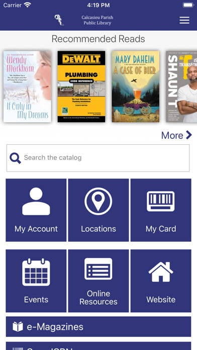 Run android online APK Calcasieu Parish Library from MyAndroid or emulate Calcasieu Parish Library using MyAndroid Run android online APK Calcasieu Parish Library from MyAndroid or emulate Calcasieu Parish Library using MyAndroid