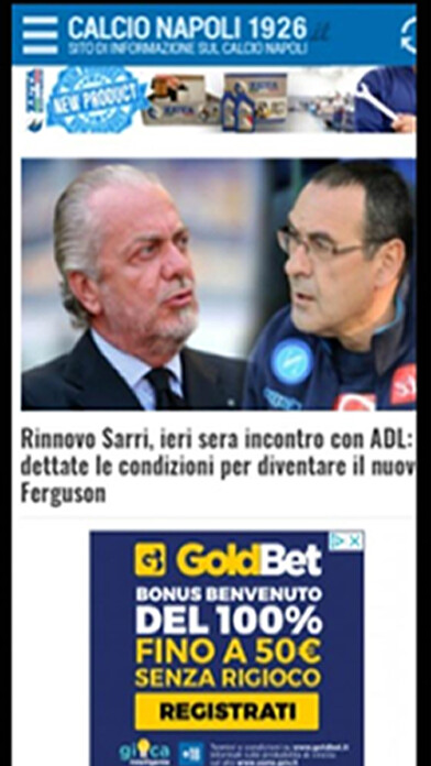 Emulate iPhone app CalcioNapoli1926.it using MyAndroid Emulate iPhone app CalcioNapoli1926.it using MyAndroid