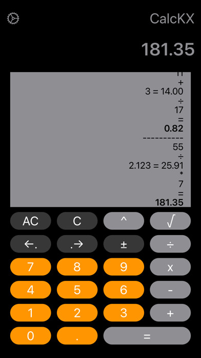Emulate iPhone app CalcKX using MyAndroid