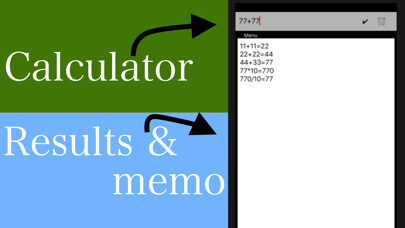 Emulate iPhone app Calc&Memo using MyAndroid