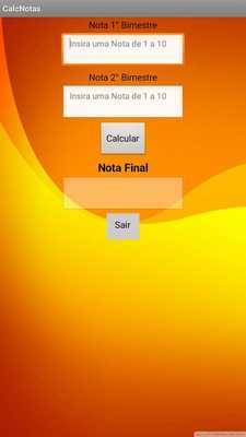 Emulate Android APK CalcNotas Anhanguera