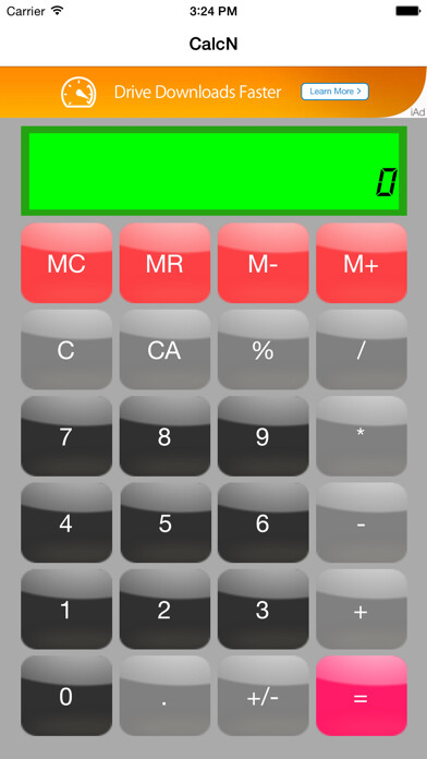 Emulate iPhone app CalcN using MyAndroid