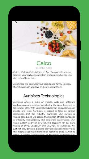 Run android online APK Calco - Calorie Counter from MyAndroid or emulate Calco - Calorie Counter using MyAndroid