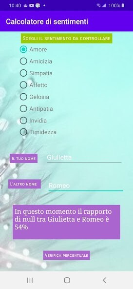 Run android online APK Calcolatore di sentimenti from MyAndroid or emulate Calcolatore di sentimenti using MyAndroid