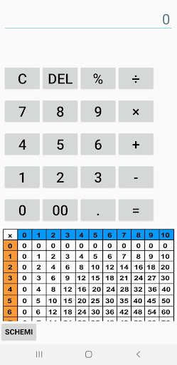 Run android online APK Calcolatrice con tavola pitagorica from MyAndroid or emulate Calcolatrice con tavola pitagorica using MyAndroid