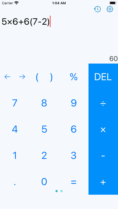 Emulate iPhone app Calc Pro - Simple and Useful using MyAndroid